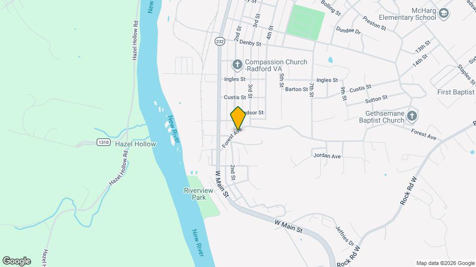 216 Forest Ave Map and Location Details