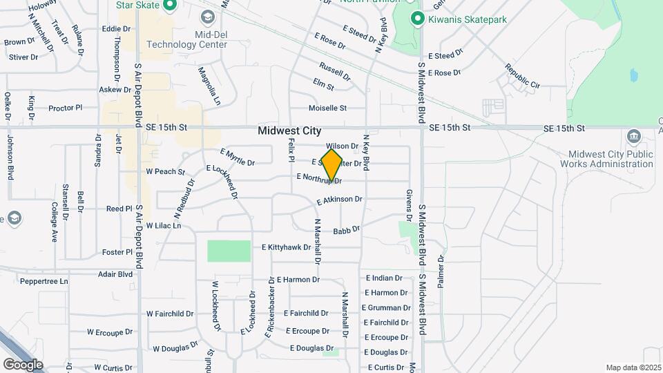 410 E Northrup Dr Map and Location Details