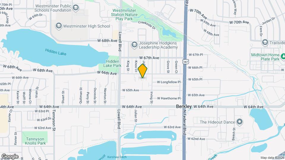 3394 W 66th Ave, Unit Alamo Townhomes Map and Location Details