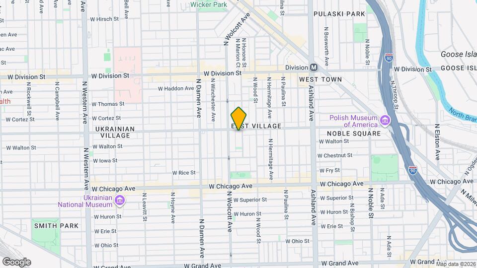 954 N Honore St Map and Location Details