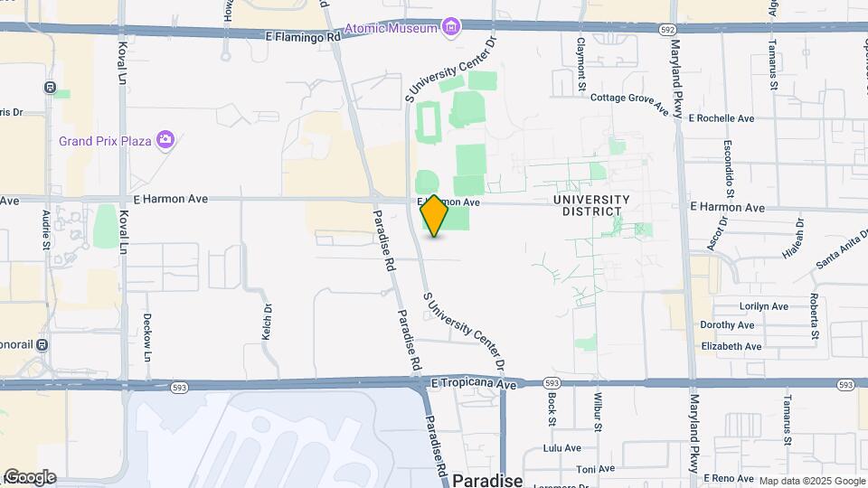 4600 S University Center Dr Map and Location Details