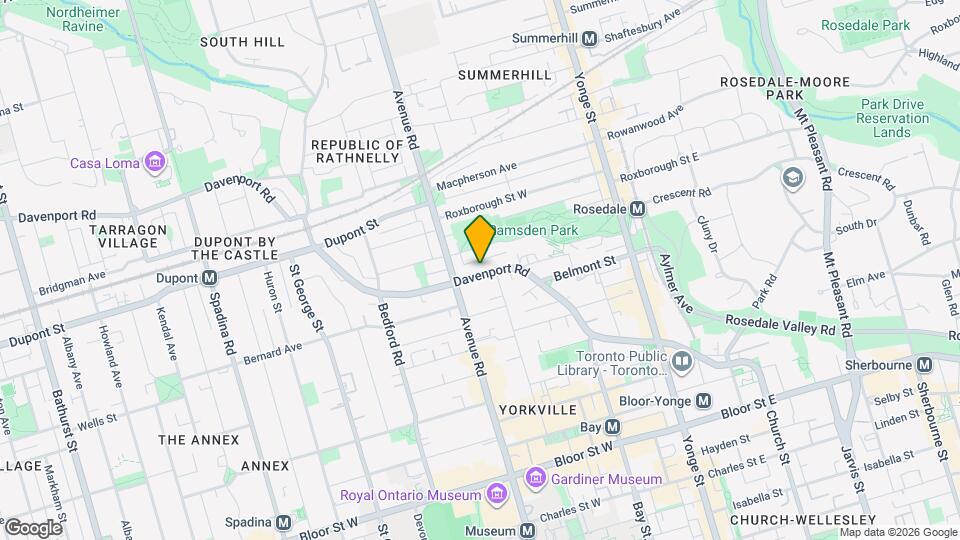 188 Davenport Rd Map and Location Details