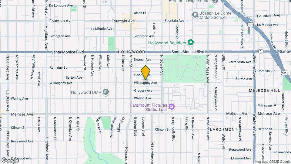 901 N El Centro Ave Map and Location Details