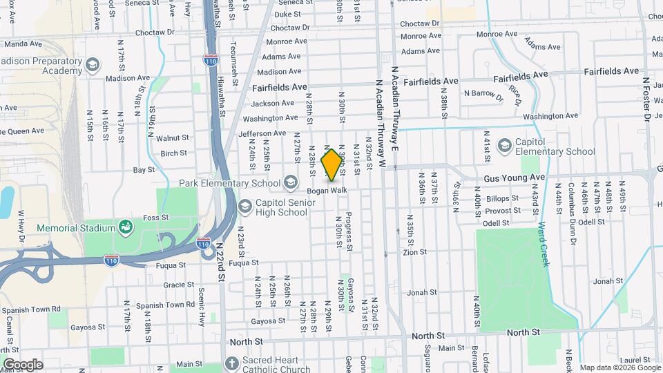 1404 N 29th St Map and Location Details