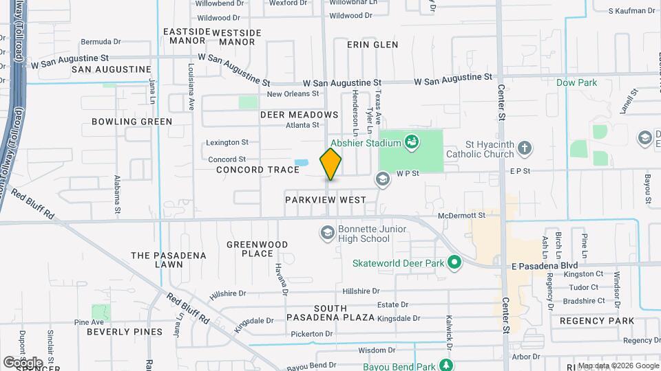 1217 Brookhollow Dr Map and Location Details