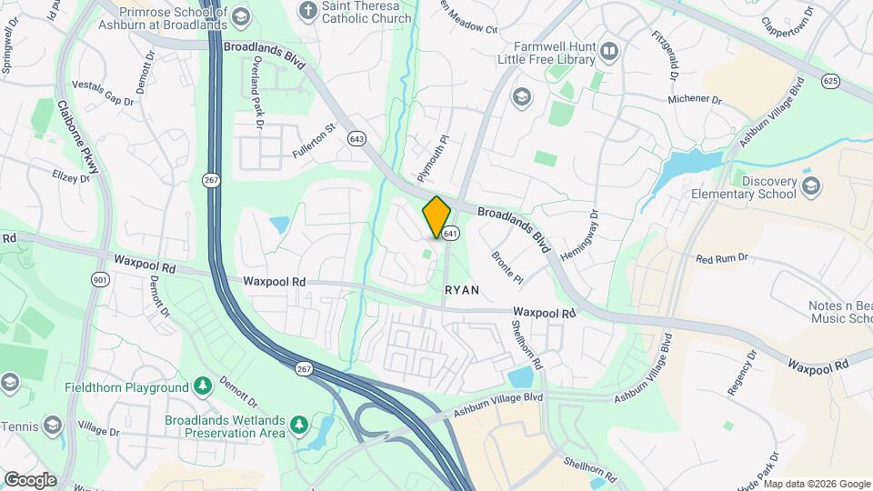 21682 Kings Crossing Terrace Map and Location Details