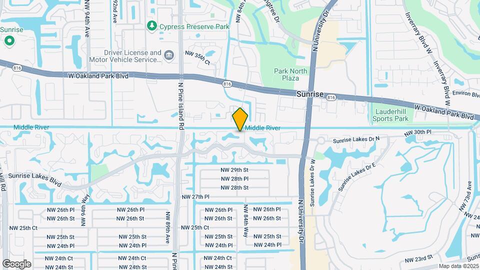 8280 Sunrise Lakes Blvd Map and Location Details