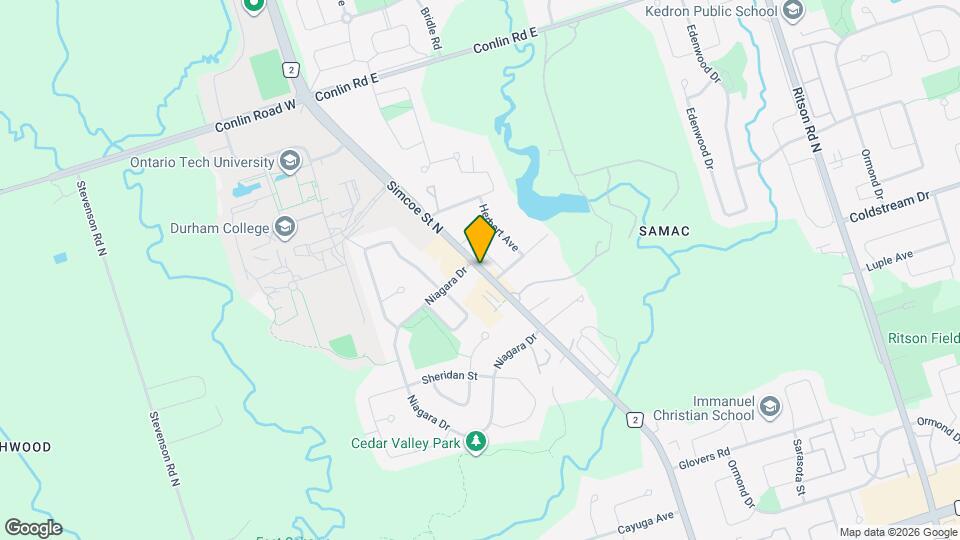 1780 Simcoe St N Map and Location Details