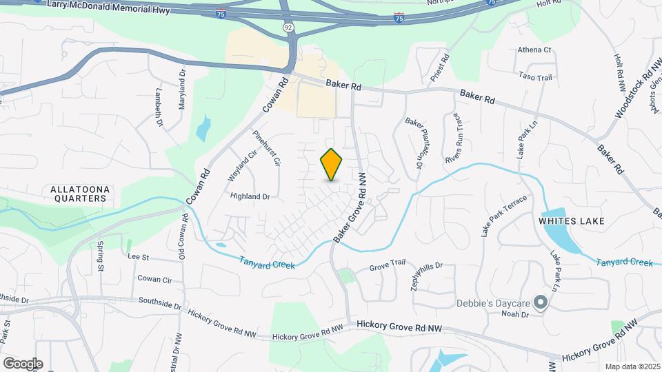 872 Windcroft Cir NW Map and Location Details