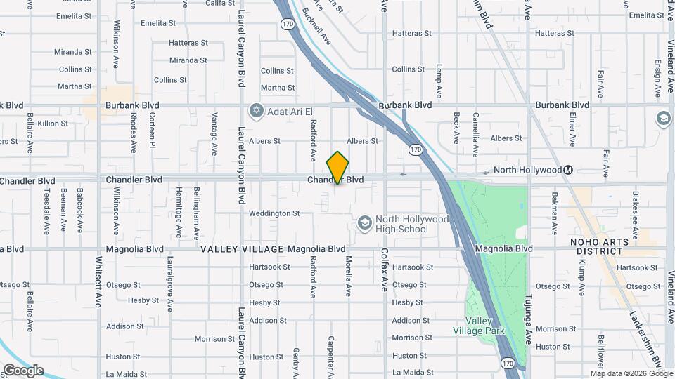 11820 Chandler Blvd Map and Location Details