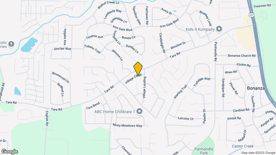 1165 Village Creek Map and Location Details