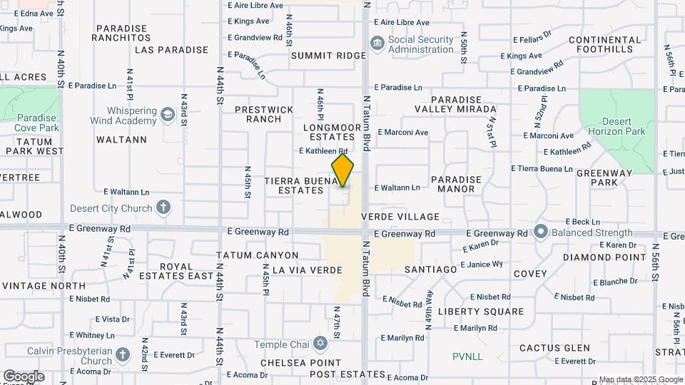 15518 North 47th Pl Map and Location Details