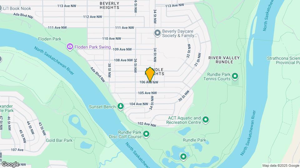 3415 106 Av NW, Unit River Heights West Map and Location Details