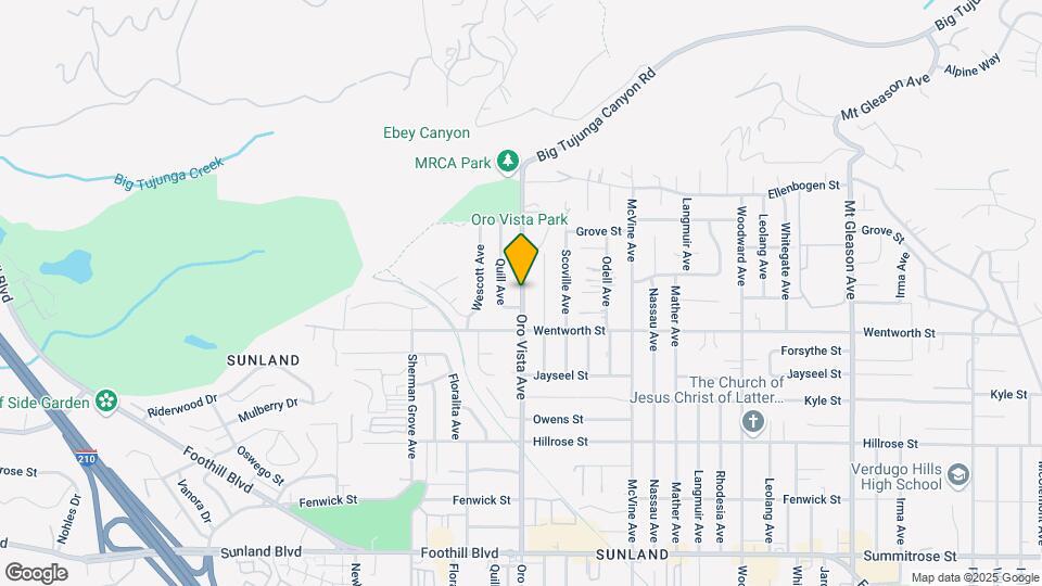 10941 Oro Vista Ave Map and Location Details