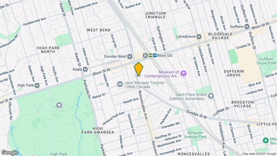 2252 Dundas St W Map and Location Details