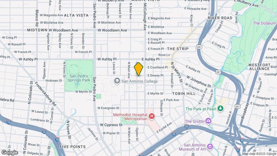 818 Ogden St Map and Location Details