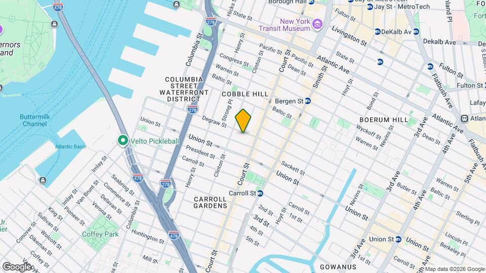 276 Degraw St Map and Location Details