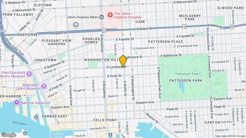 102 S Wolfe St Map and Location Details