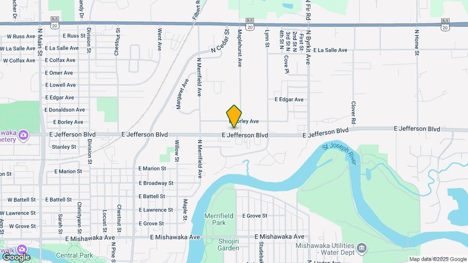 1216 E Jefferson Blvd Map and Location Details