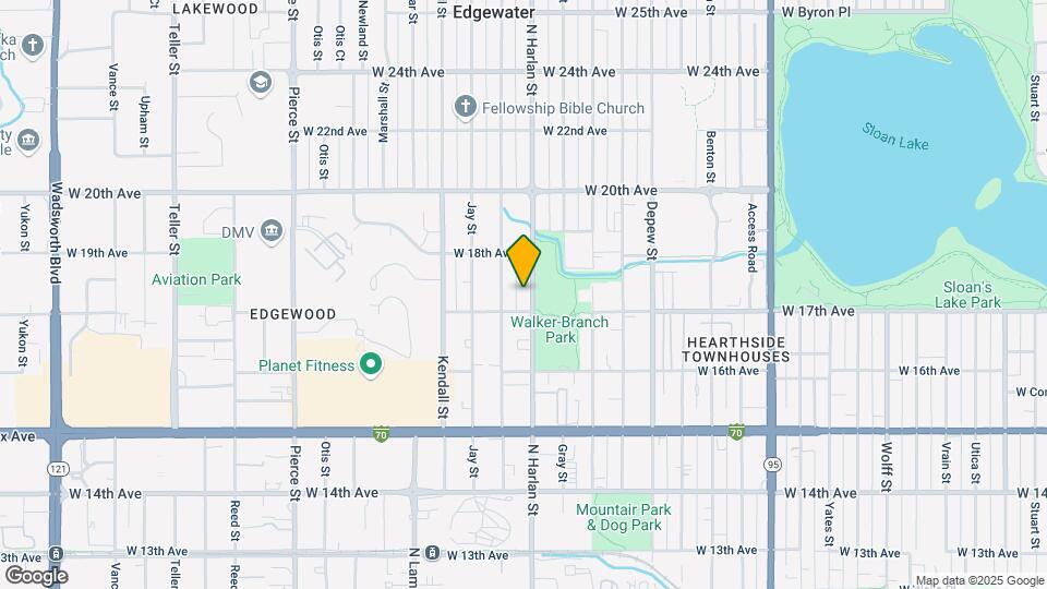 1739 N Harlan St Mapa y Detalles de la Ubicación