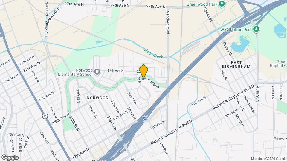 3509 Norwood Blvd Map and Location Details