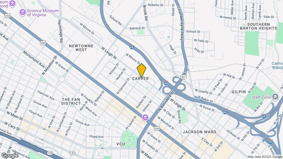 1019 W Leigh St Map and Location Details