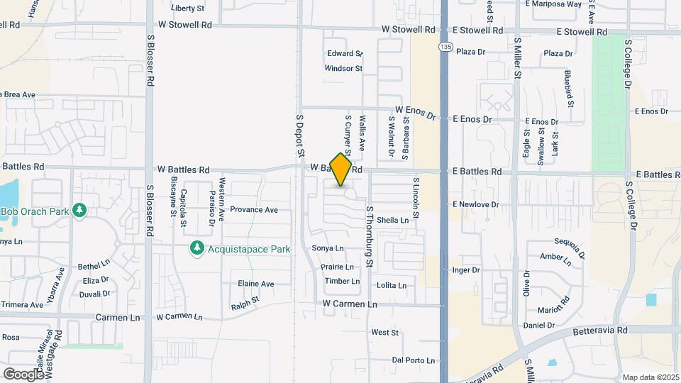 1701 S Thornburg St Map and Location Details