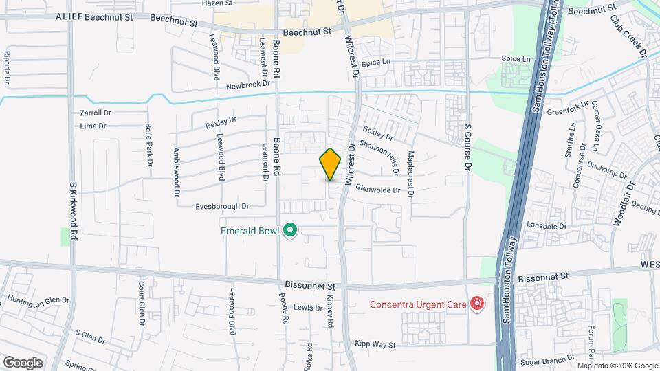 10909 Glenwolde Dr Map and Location Details