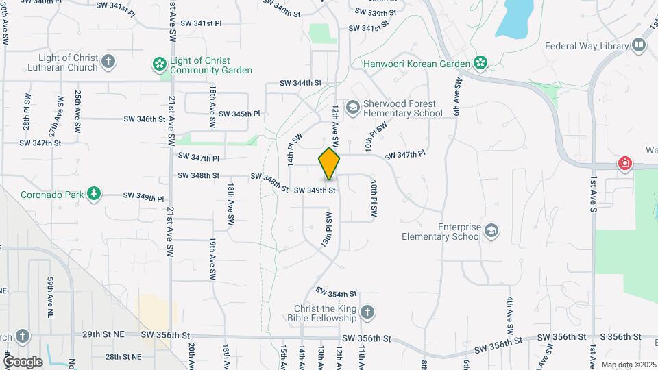 1212 SW 349th St Map and Location Details