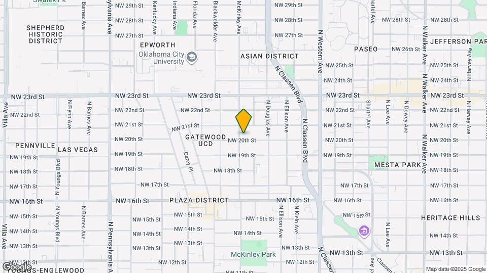 1521 NW 20th St Map and Location Details