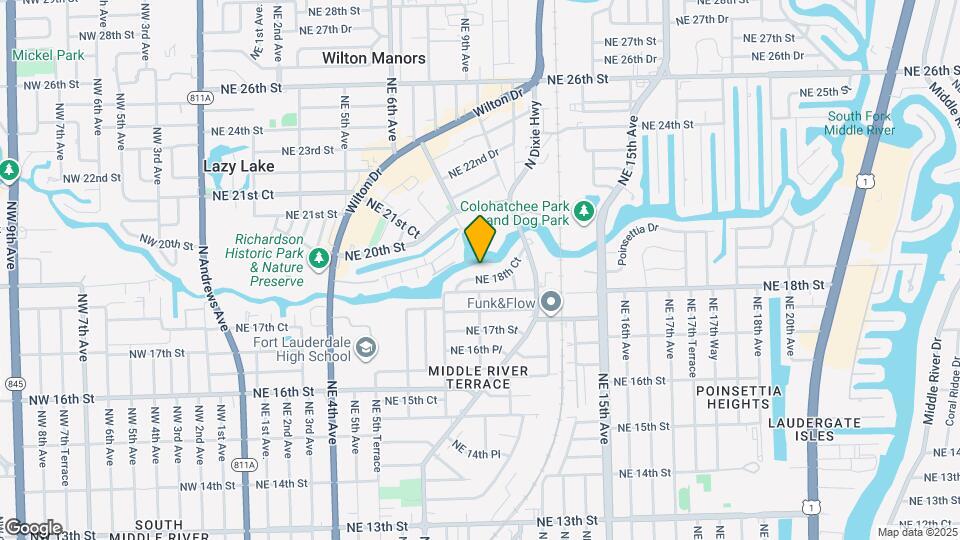 835 NE 18th Ct Map and Location Details