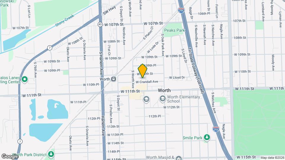 6920 W Crandall Ave Mapa y Detalles de la Ubicación