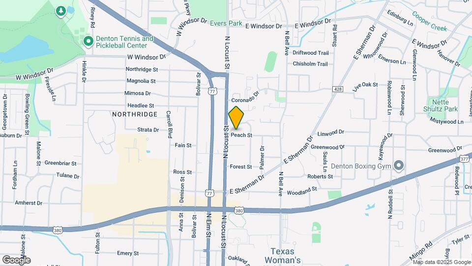 105 Peach St Map and Location Details