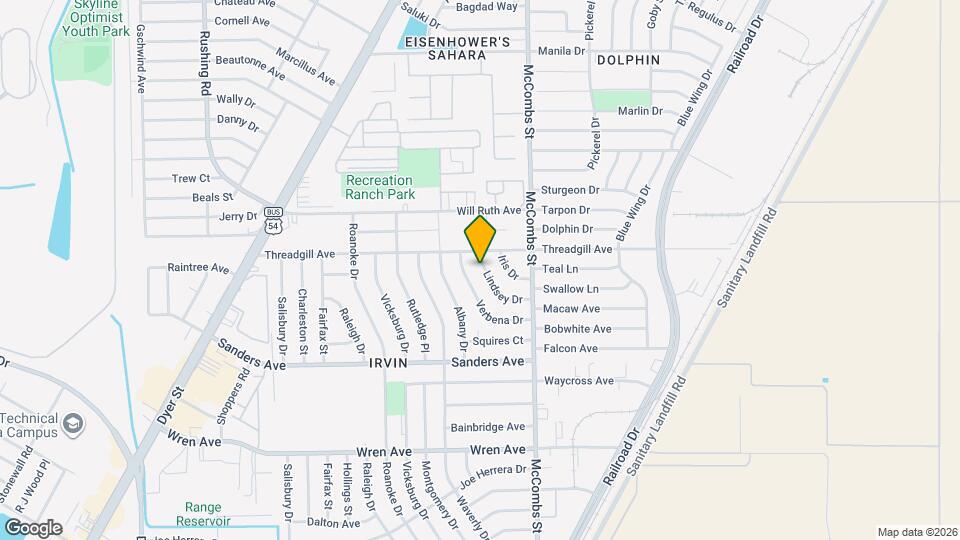 9542 Lindsey Dr Map and Location Details