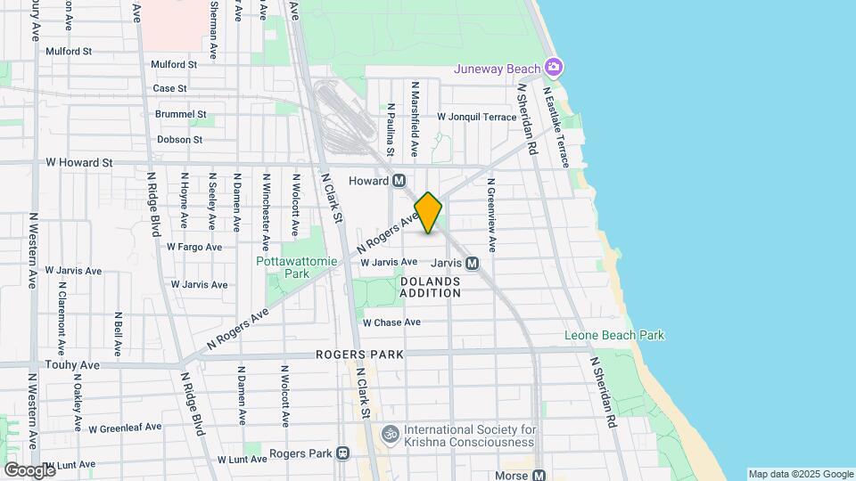 1625 W Fargo Ave, Unit 2S Map and Location Details