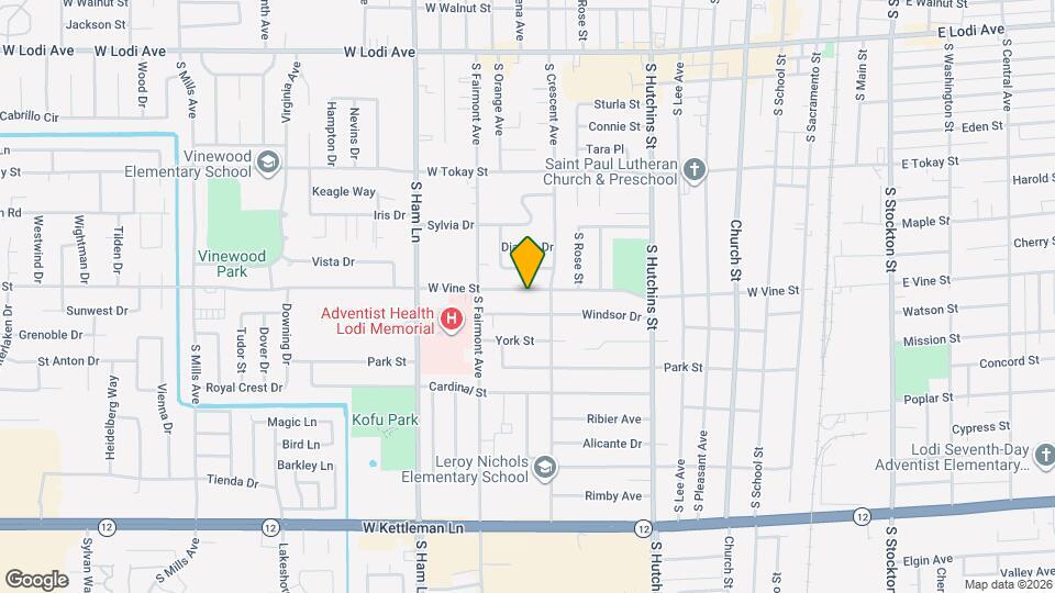 830 W Vine St Map and Location Details