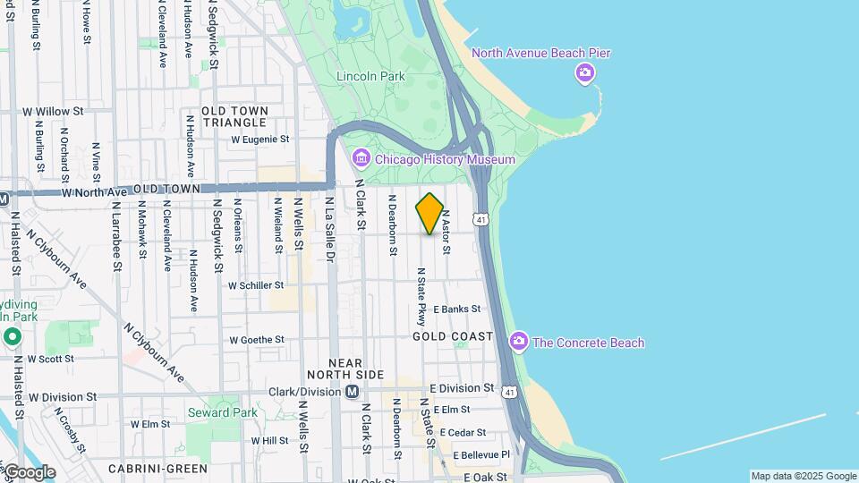 1445 N State Pkwy Map and Location Details