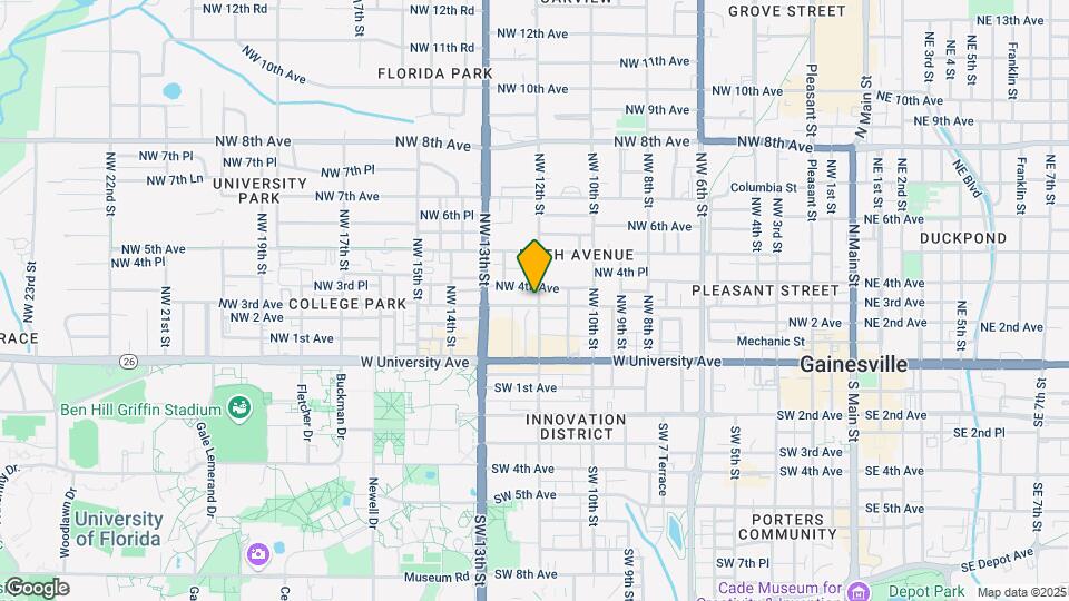 1204 NW 3rd Ave Map and Location Details