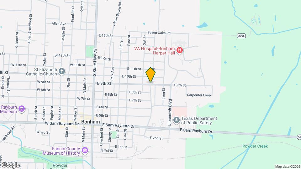 823 E 9th St Mapa y Detalles de la Ubicación