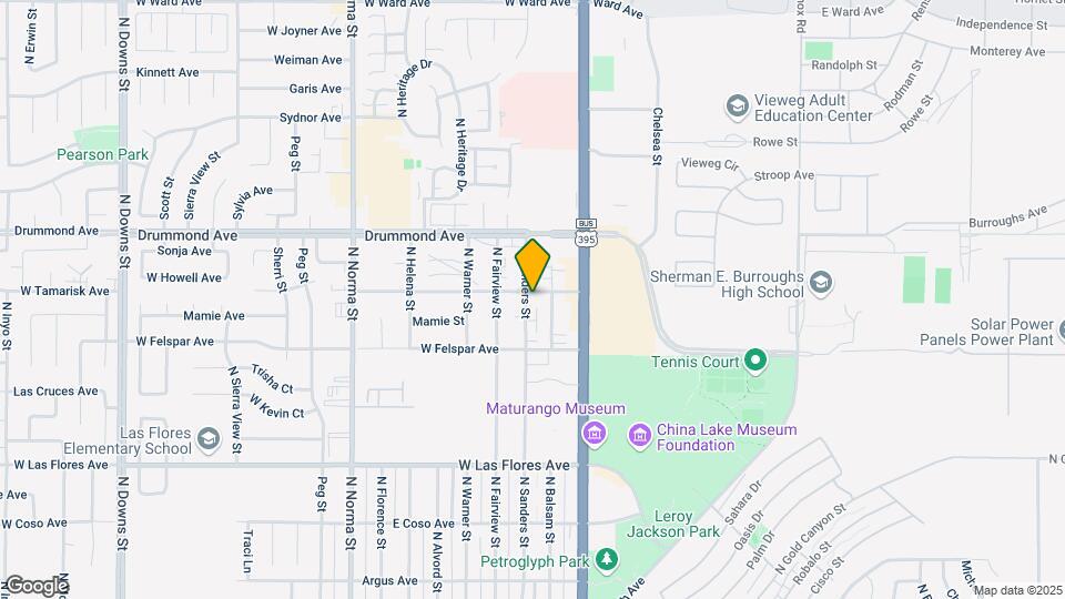 740 N Sanders St, Unit A Map and Location Details