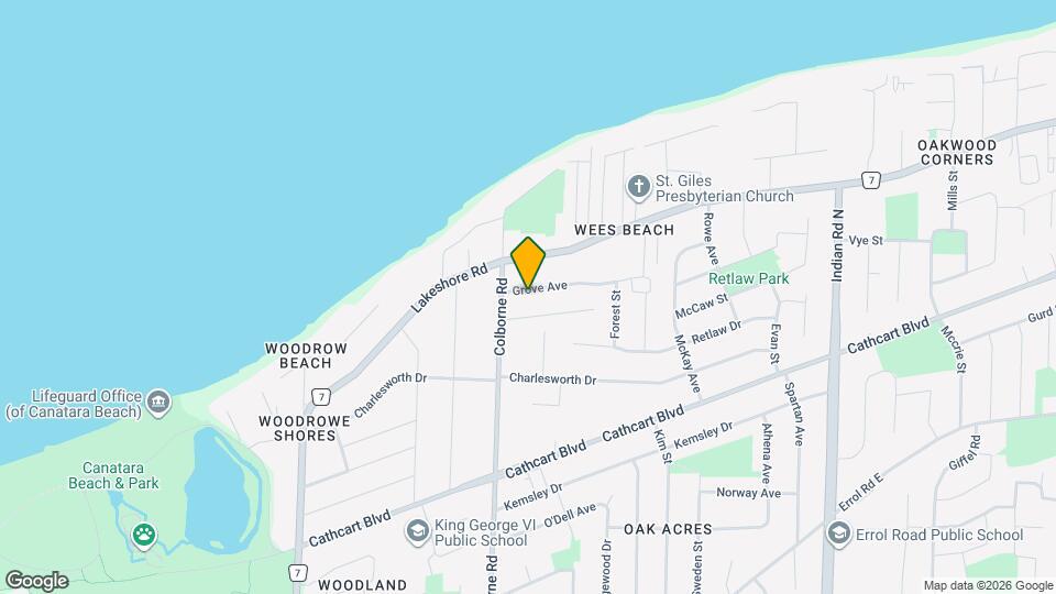 663 Grove Ave Map and Location Details