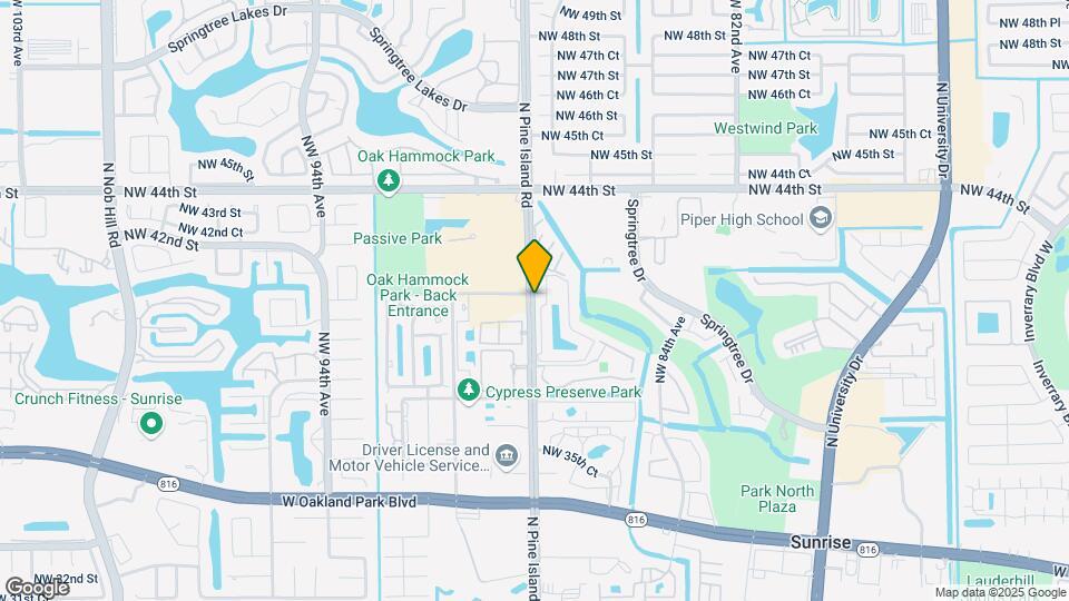 4088 N Pine Island Rd Map and Location Details