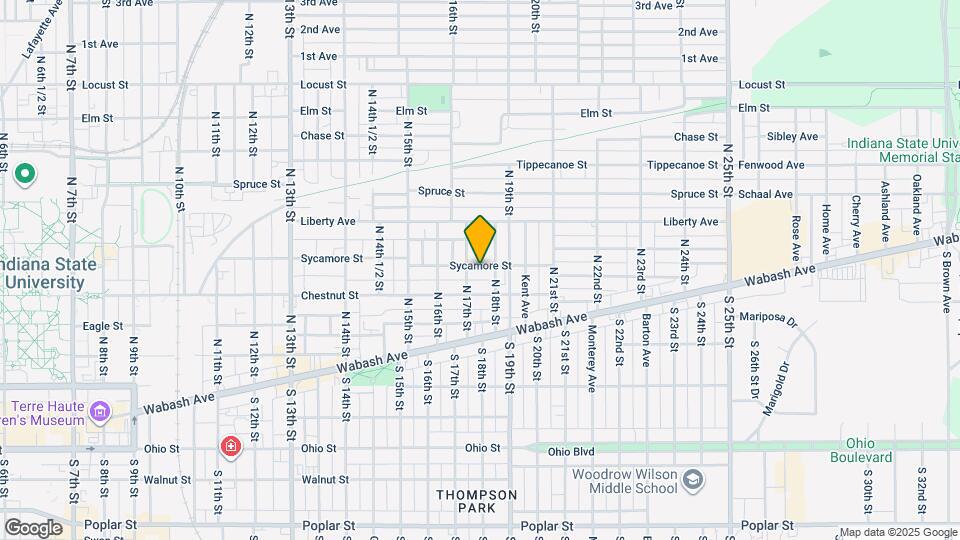 1713 Sycamore St Map and Location Details