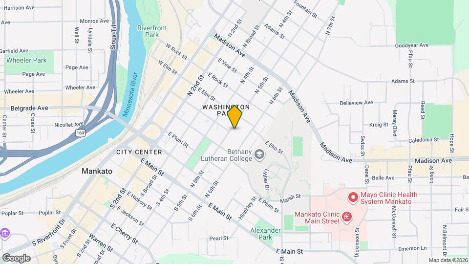 501 N 5th St, Unit Upper Level 1/2 Map and Location Details
