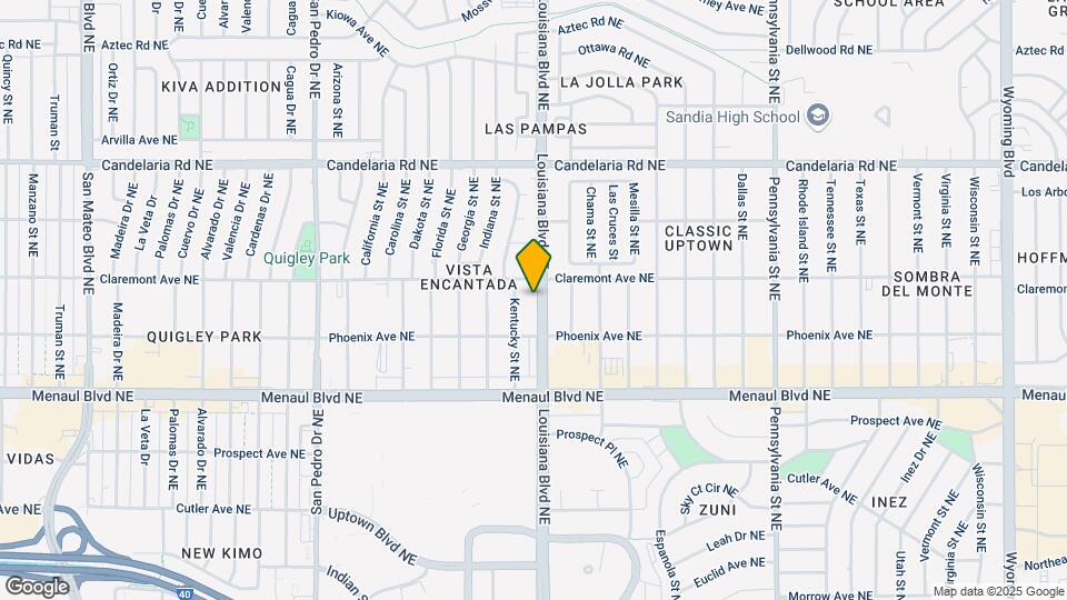 2725 Louisiana Blvd NE Map and Location Details