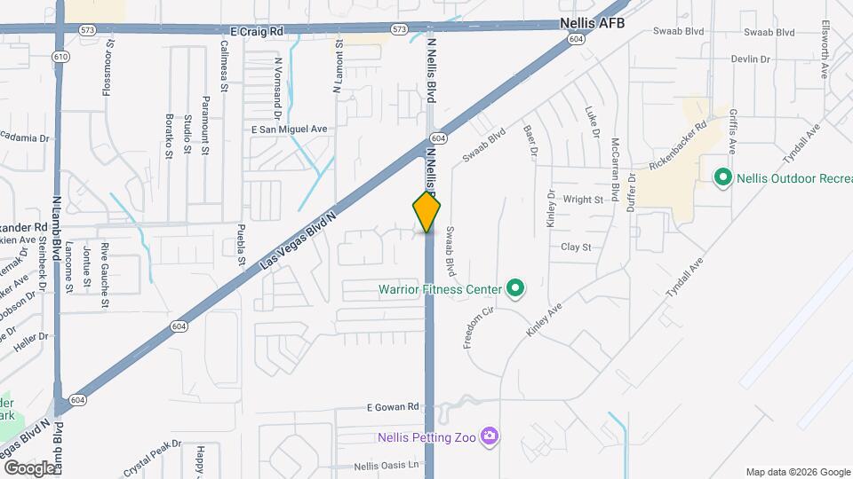 3903 N Nellis Blvd Mapa y Detalles de la Ubicación