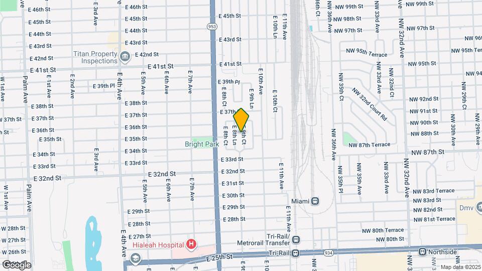 3480 E 9th Ct Map and Location Details