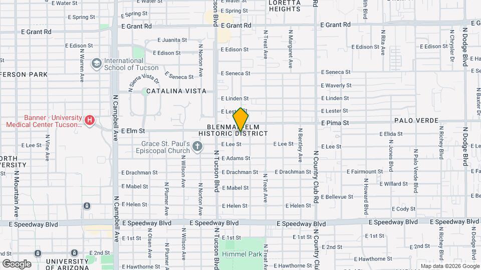 1628 N Forgeus Ave Map and Location Details