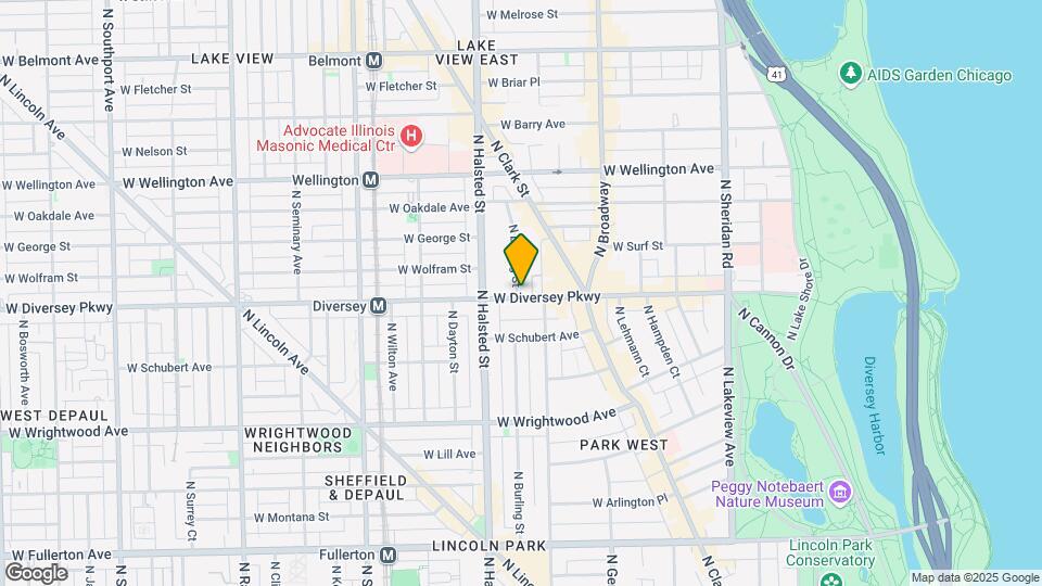 722 W Diversey Pky, Unit 501 Map and Location Details