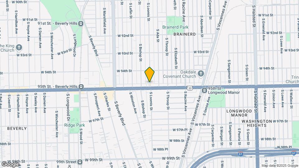 9453 S Loomis St Map and Location Details